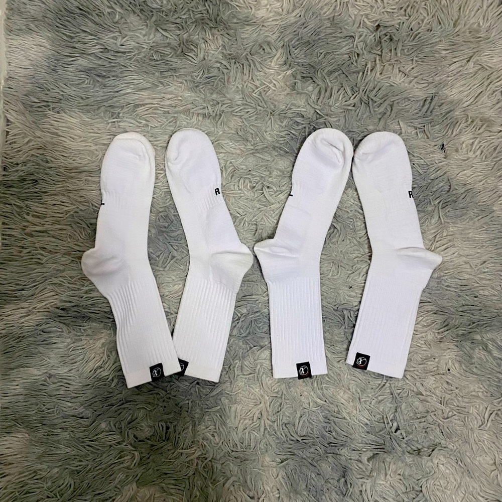 White Socks 8-10 Shoe Size Men